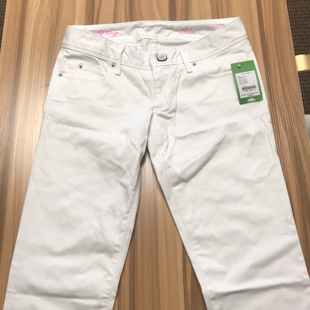 White Lilly Pulitzer Worth Skinny Jeans